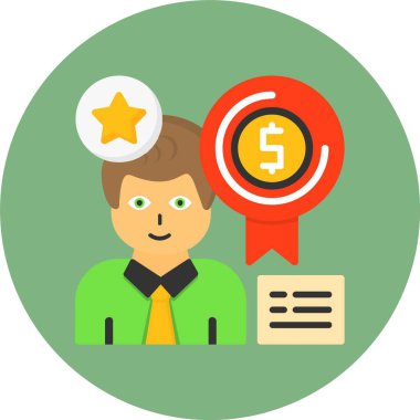 Ödül simgesi vektör illüstrasyon tasarımı