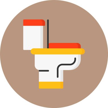  Tuvalet ikonu vektör illüstrasyon tasarımı