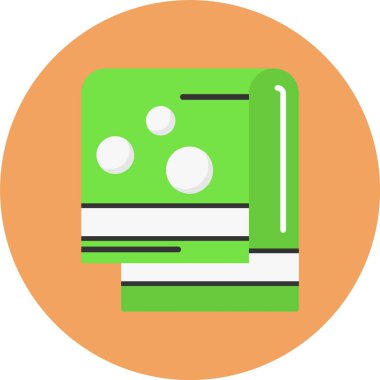 havlu ikonu vektör illüstrasyonu