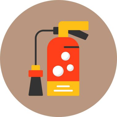 Yangın söndürücü ikon vektör illüstrasyon tasarımı