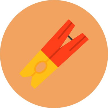 Clothespin Web simgesi, vektör illüstrasyonu 