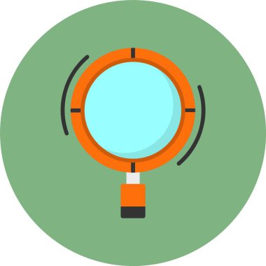 Büyütme cam simgesi vektör illüstrasyonu