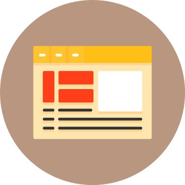 Web sayfası simgesi. İnternet simgesi. İnternet sitesi tabelası. Tarayıcı simgesi. Genel ağ kavramı 