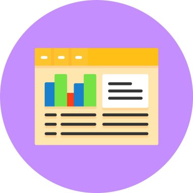 Trafik vardı. Web simgesi basit illüstrasyon                                     