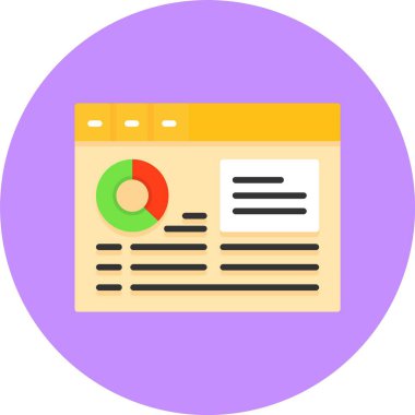 Beyaz arkaplanda izole edilmiş Web analiz simgesi 