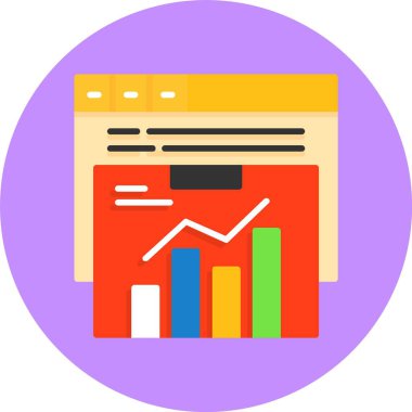 Eşsiz iş grafiği vektör çizelgesi simgesi 