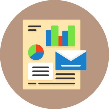 e- posta simgesi vektör illüstrasyonu 