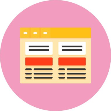  Web simgesini kopyala, basit vektör illüstrasyonu