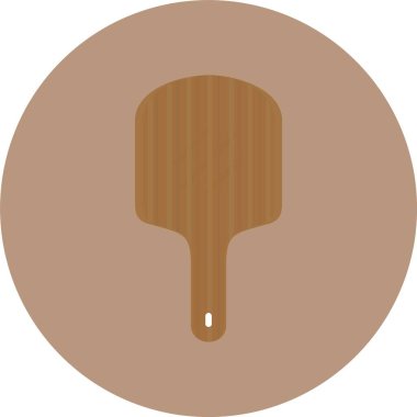 Pizza kabuğu. Web basit simgesi illüstrasyonu