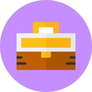 Çanta. Web simgesi basit illüstrasyon