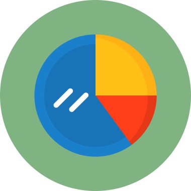 Pasta grafiği vektör illüstrasyonu 