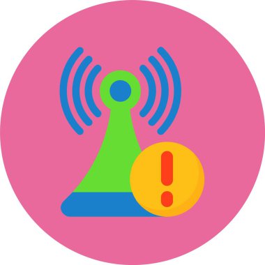 Bağlantı kaybedilmiş web simgesi, basit vektör illüstrasyonu