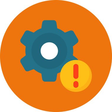 dişli simgesi, vektör illüstrasyonu basit tasarım