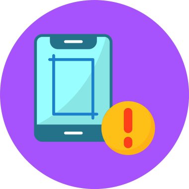 akıllı telefon simgesi, vektör illüstrasyonu basit tasarım