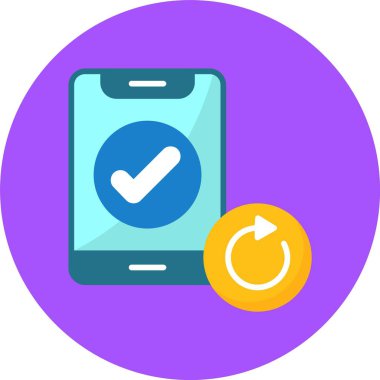 akıllı telefon simgesi, vektör illüstrasyonu basit tasarım