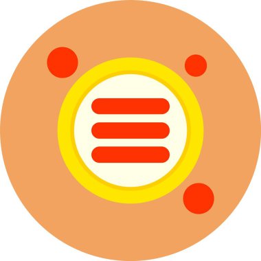 Web Menü Simgesi. Web Düğmesi kavramı. Vektör İllüstrasyonu. Düz Tasarım Biçimi