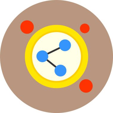 Bağlantı Düğmesi web simgesi, vektör illüstrasyonu              