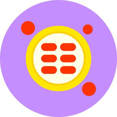 Web Menü Simgesi. Web Düğmesi kavramı. Vektör İllüstrasyonu. Düz Tasarım Biçimi