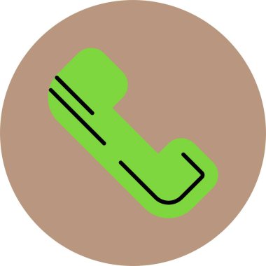 Telefonunuz var. Web simgesi basit illüstrasyon 