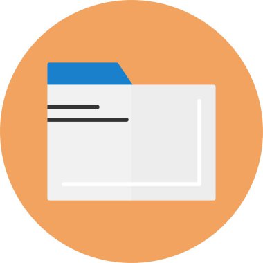 Dizin düz vektör resimleme simgesi 