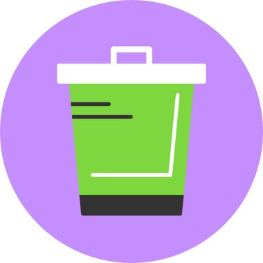 çöp simgesi vektör illüstrasyonu