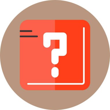 vektör soru işareti düz simgesi