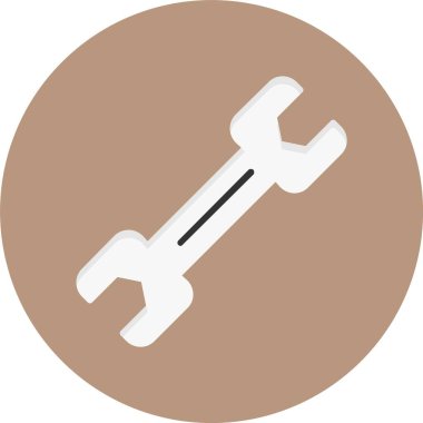 İngiliz anahtarı. Web simgesi basit illüstrasyon