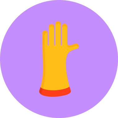 İşçi Eldiveni. Web simgesi basit illüstrasyon