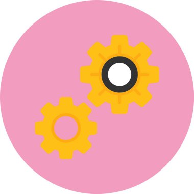 dişli simgesi vektör illüstrasyonu