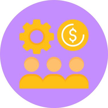 İş yeri Çeşitliliği vektör illüstrasyonu, simge tasarımı arkaplanı