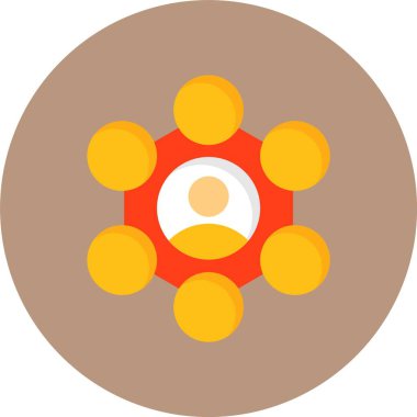 Union Organizer simge vektör illüstrasyon tasarımı