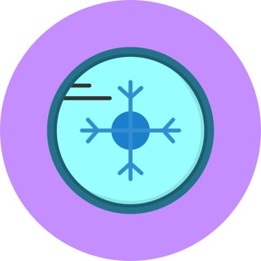 Kar tanesi. Web simgesi basit illüstrasyon