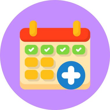 Hastalık izni. Web simgesi basit illüstrasyon