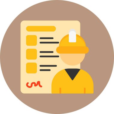 çalışan simgesi, vektör illüstrasyonu basit tasarım