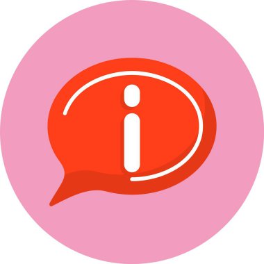 Bilgi işaretinin vektör illüstrasyonu 