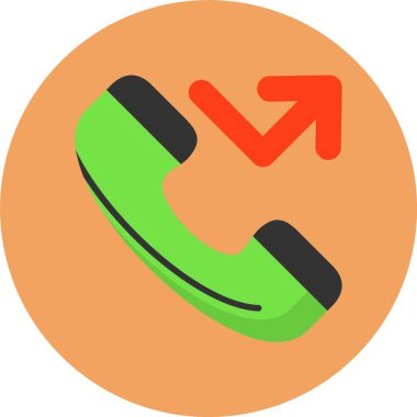 telefon ahizesi simgesi, vektör çizimi basit tasarım