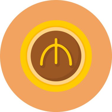 Turkmenistani Manat illüstrasyon vektör simgesi  