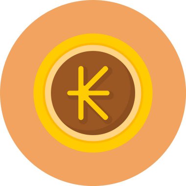 Lao Kip para birimi simgesi. özet vektör illüstrasyonu