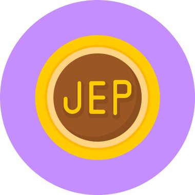 Jersey Pound Sembol Vektör İllüstrasyonu 