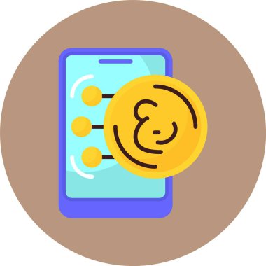 Umman Riyal para birimi simgesi, vektör illüstrasyonu