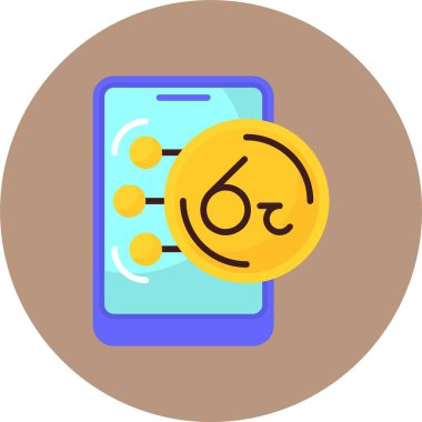 Sri Lanka Rupi web simgesi vektör illüstrasyonu