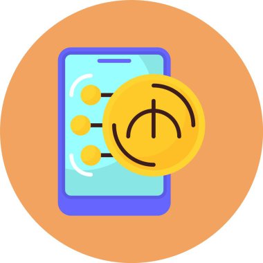  Azerbaycan Manat ikon vektör çizimi