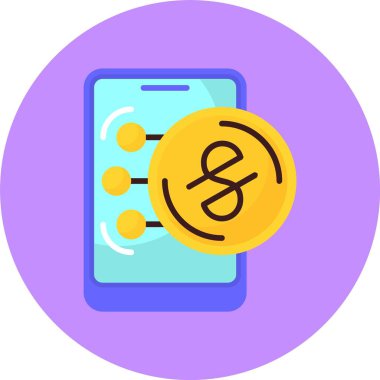 Özbekistani Som sikke vektör illüstrasyonu