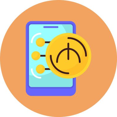 Turkmenistani Manat illüstrasyon vektör simgesi  