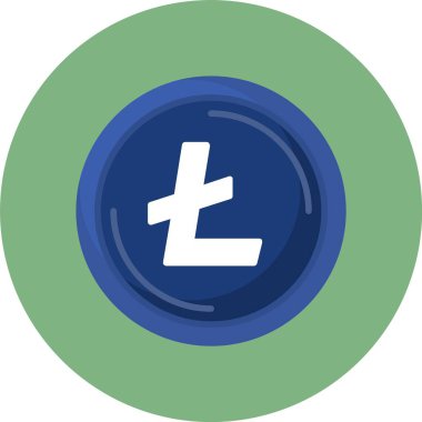 litekoin kripto para birimi simgesi web illüstrasyonu