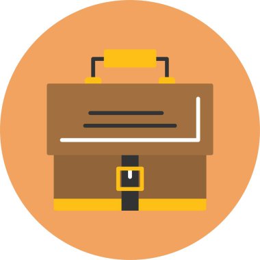 Evrak çantası web basit illüstrasyon simgesi