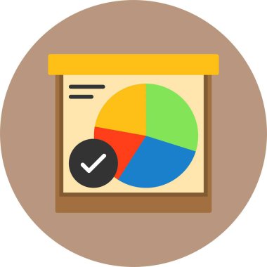 Pasta grafiği vektör illüstrasyonu 