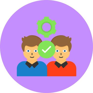 Ortaklık simgesi vektör illüstrasyon tasarımı