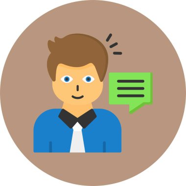 Danışmanlık simgesi vektör çizimi tasarımı