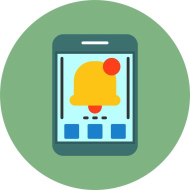 uygulama bildirim simgesi, vektör illüstrasyonu 